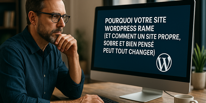 Pourquoi votre site WordPress rame (et comment un site propre, sobre et bien pensé peut tout changer)